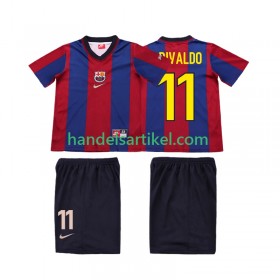 FC Barcelona Ronaldo 11 1999 Retro Kinder Heim Trikotsatz 1998 Kurzarm